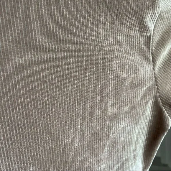 Good Luck Girl Kid’s Rib Velour Polo Bodysuit In Mauve NWOT Medium - Picture 5 of 8